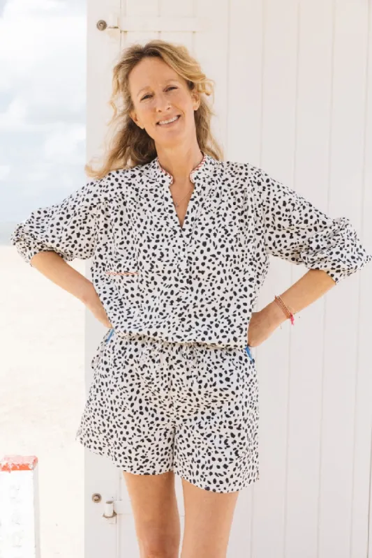 Nonante three black and white blouse sold by Balzac Paris