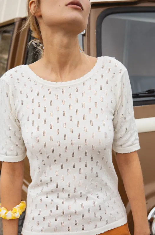 Ecru Albin top made by Balzac Paris