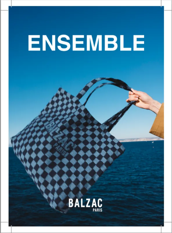 ENSEMBLE TPR map tote bag sold by Balzac Paris