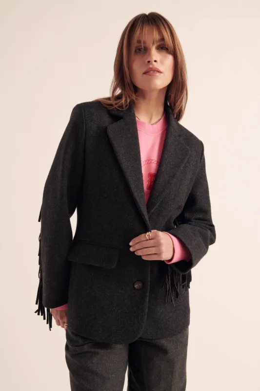 Marceau anthracite gray jacket sold by Balzac Paris