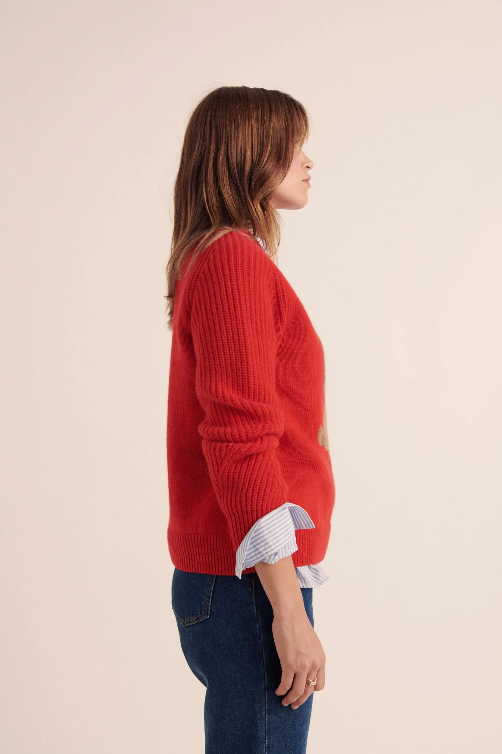 Barbour x BP Red Doug Sweater sold by Balzac Paris product image thumbnail 3