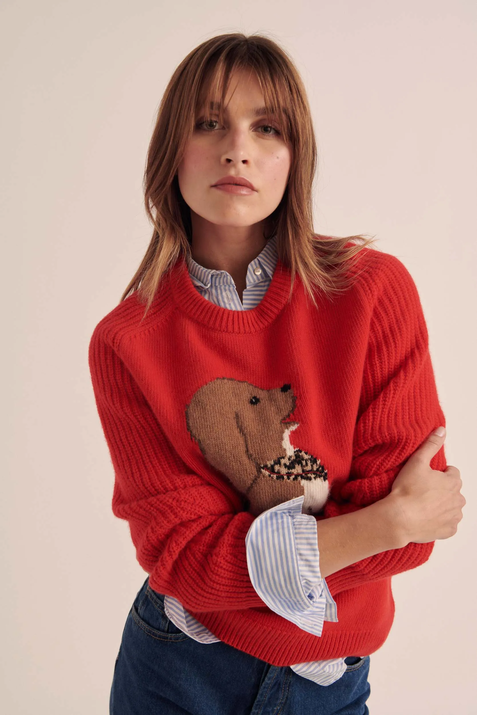 Barbour x BP Red Doug Sweater sold by Balzac Paris product image thumbnail 2