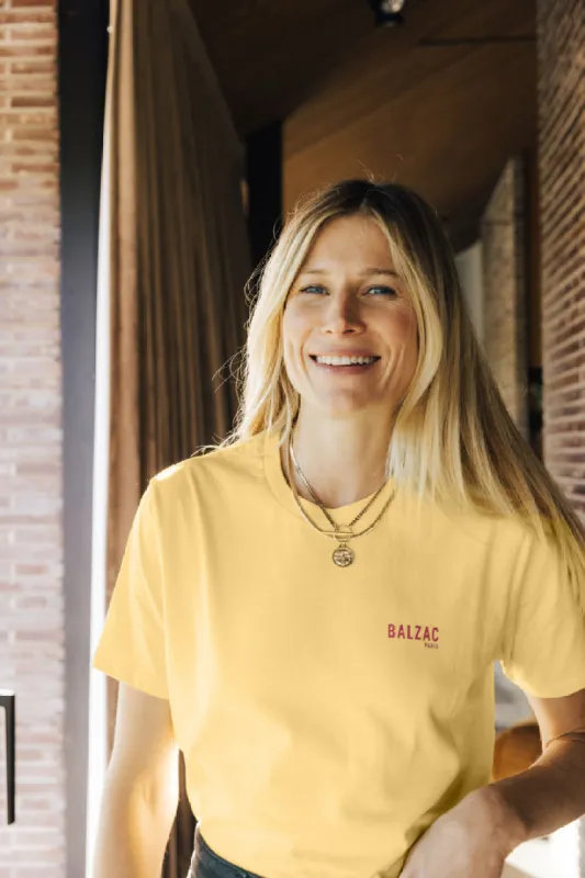 Bree Balzac Paris yellow t-shirt sold by Balzac Paris