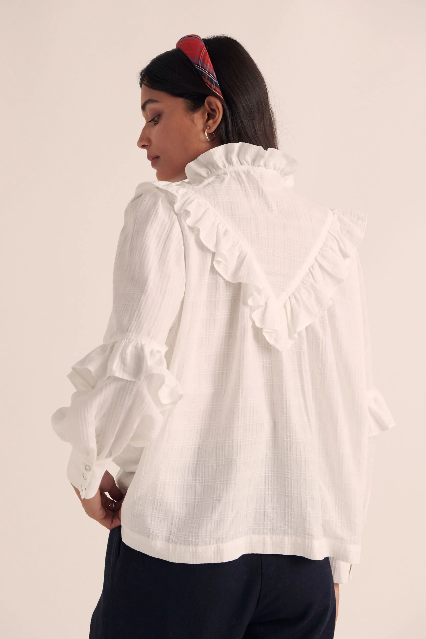Amelia blouse natural white sold by Balzac Paris product image thumbnail 4