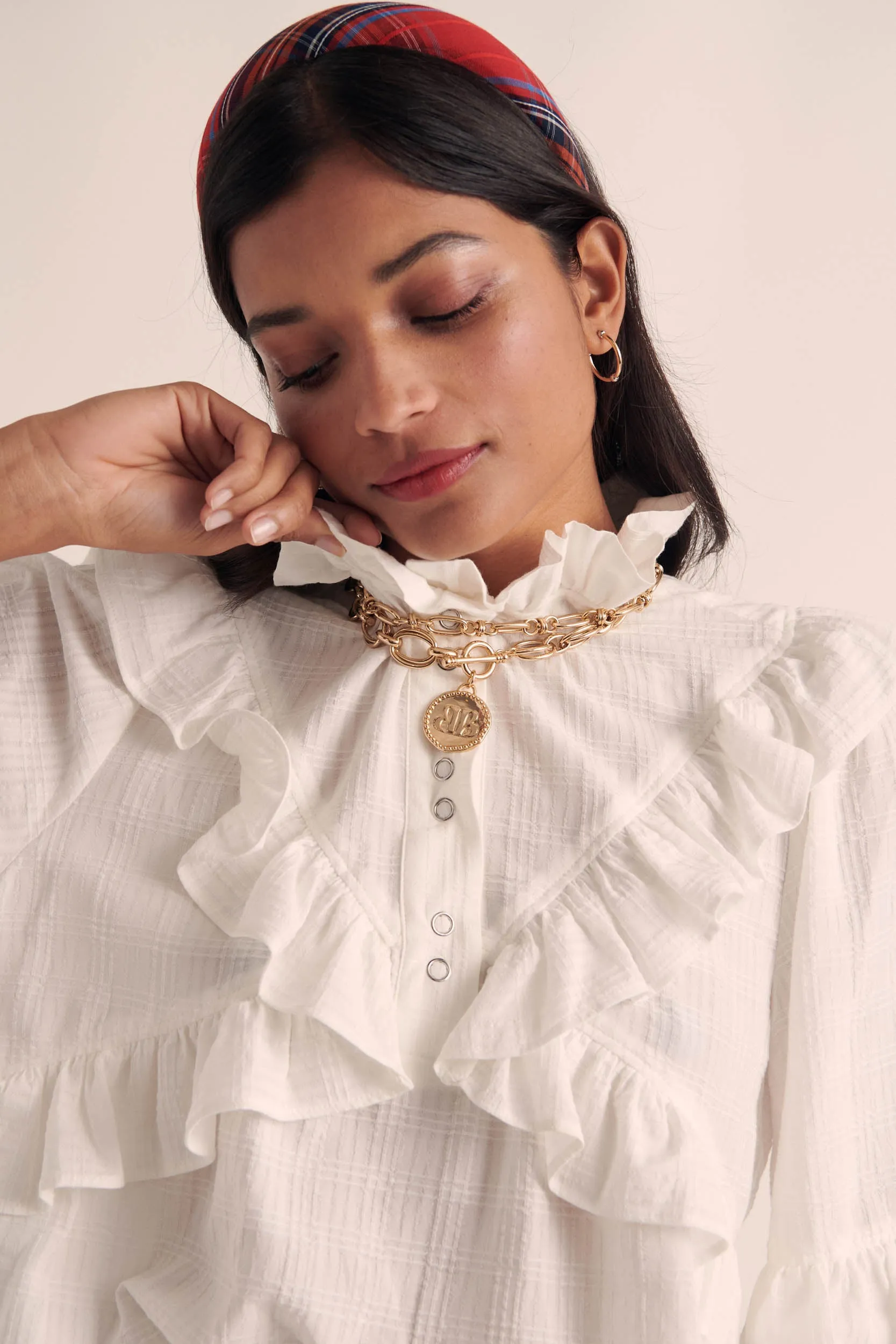 Amelia blouse natural white sold by Balzac Paris product image thumbnail 2