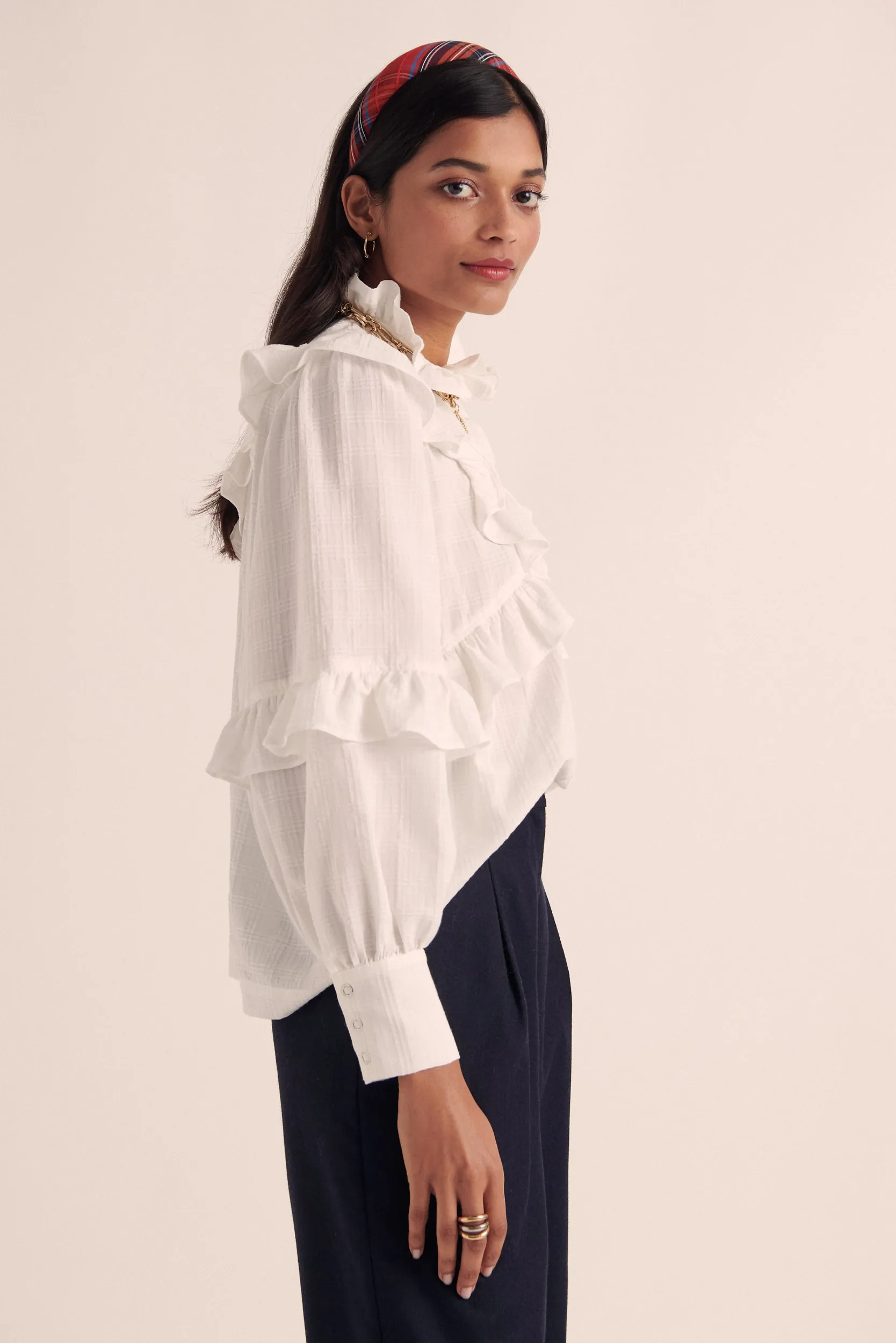 Amelia blouse natural white sold by Balzac Paris product image thumbnail 3