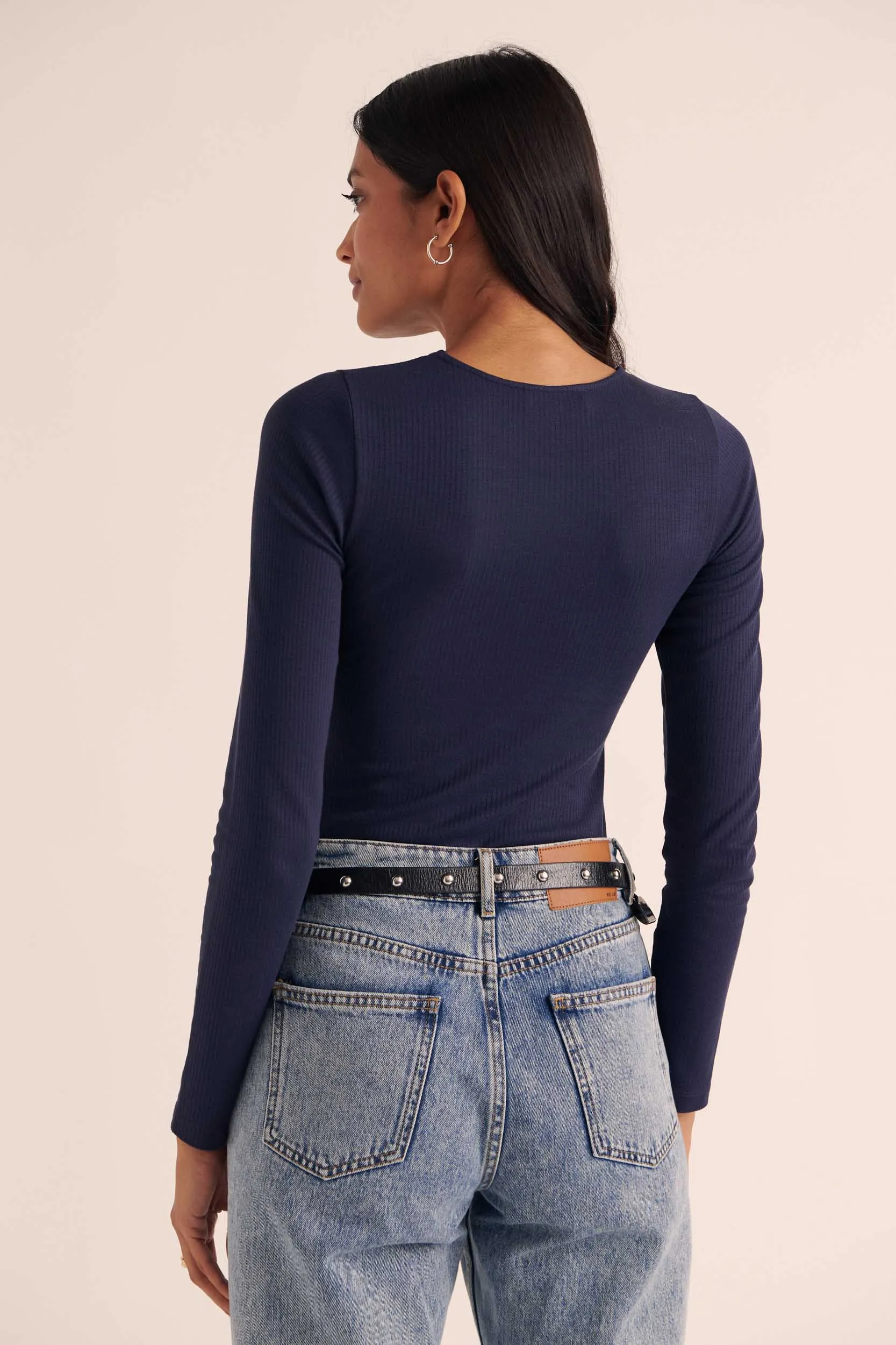 Top Angèle navy knots sold by Balzac Paris product image thumbnail 4