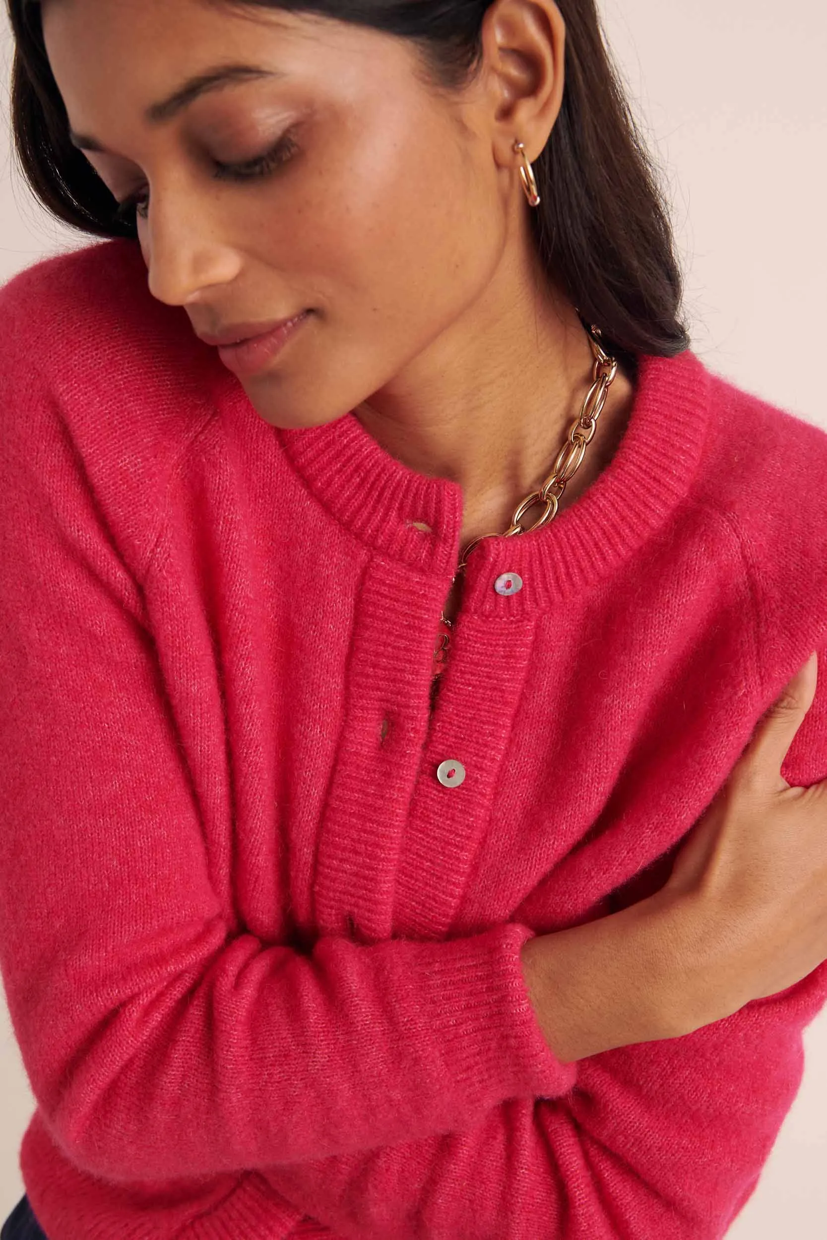 Cardigan Come fuchsia sold by Balzac Paris product image thumbnail 4