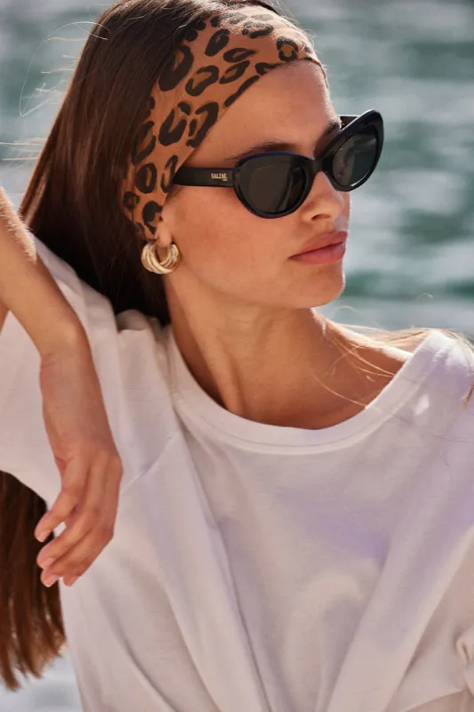 Bandeau Estelle léopard café sold by Balzac Paris