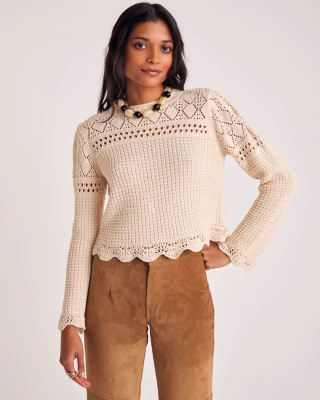 Salvador ecru sweater sold by Balzac Paris