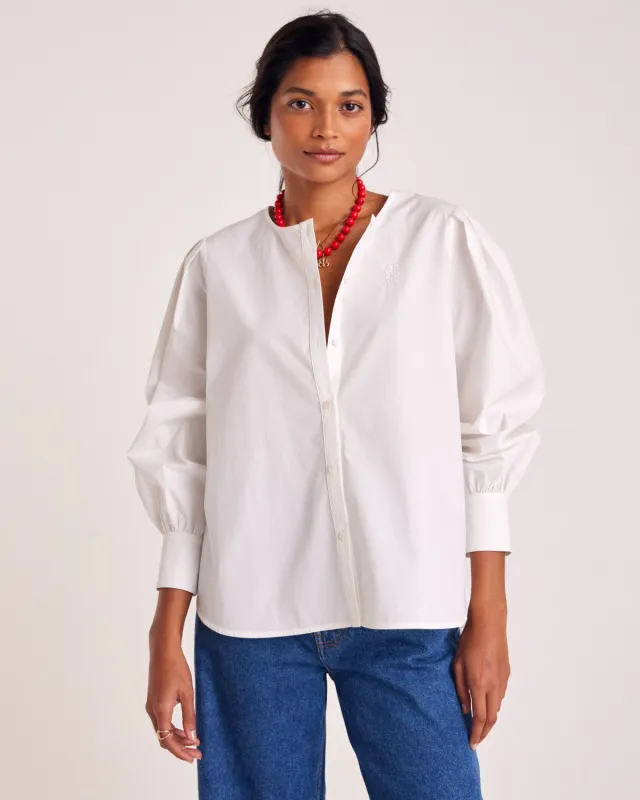 Adella natural white shirt sold by Balzac Paris