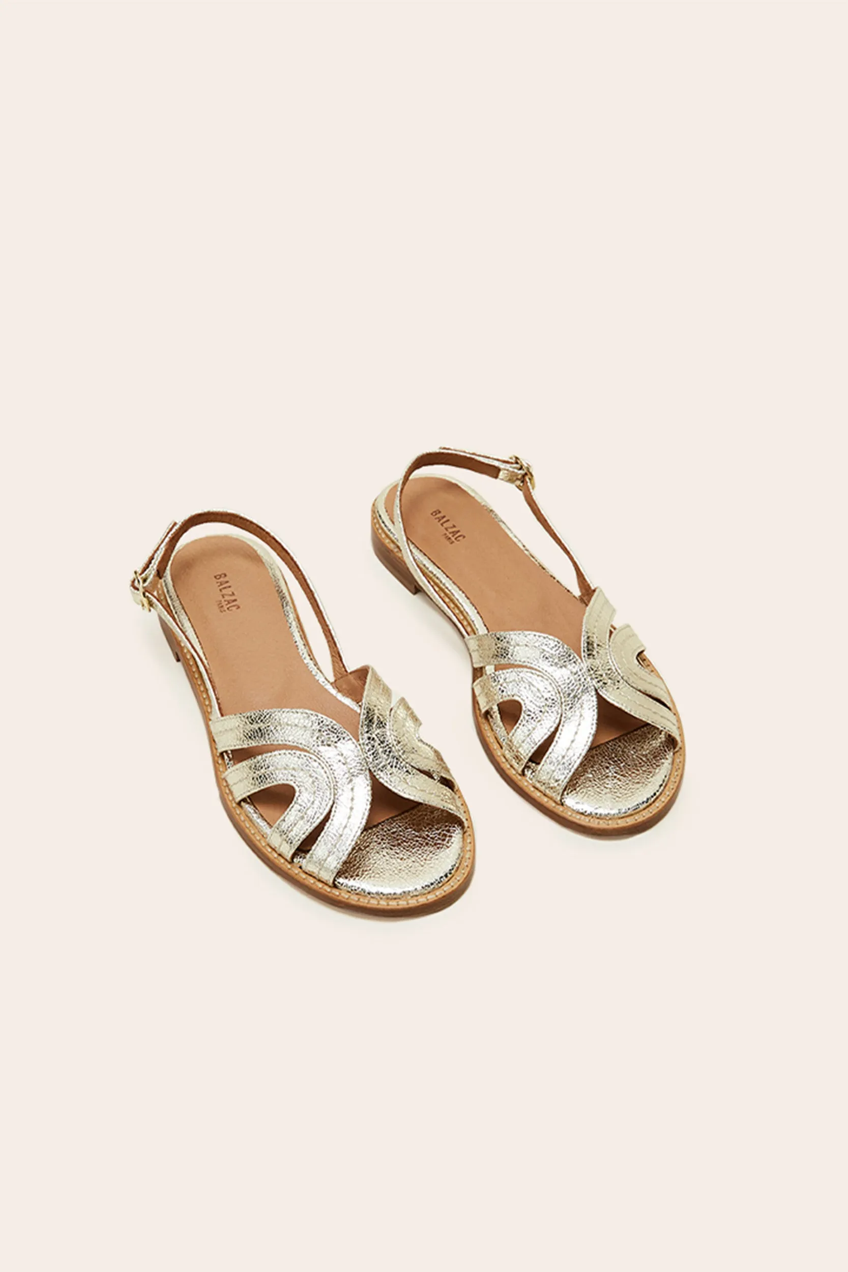 Golden Reverie sandals sold by Balzac Paris product image thumbnail 5