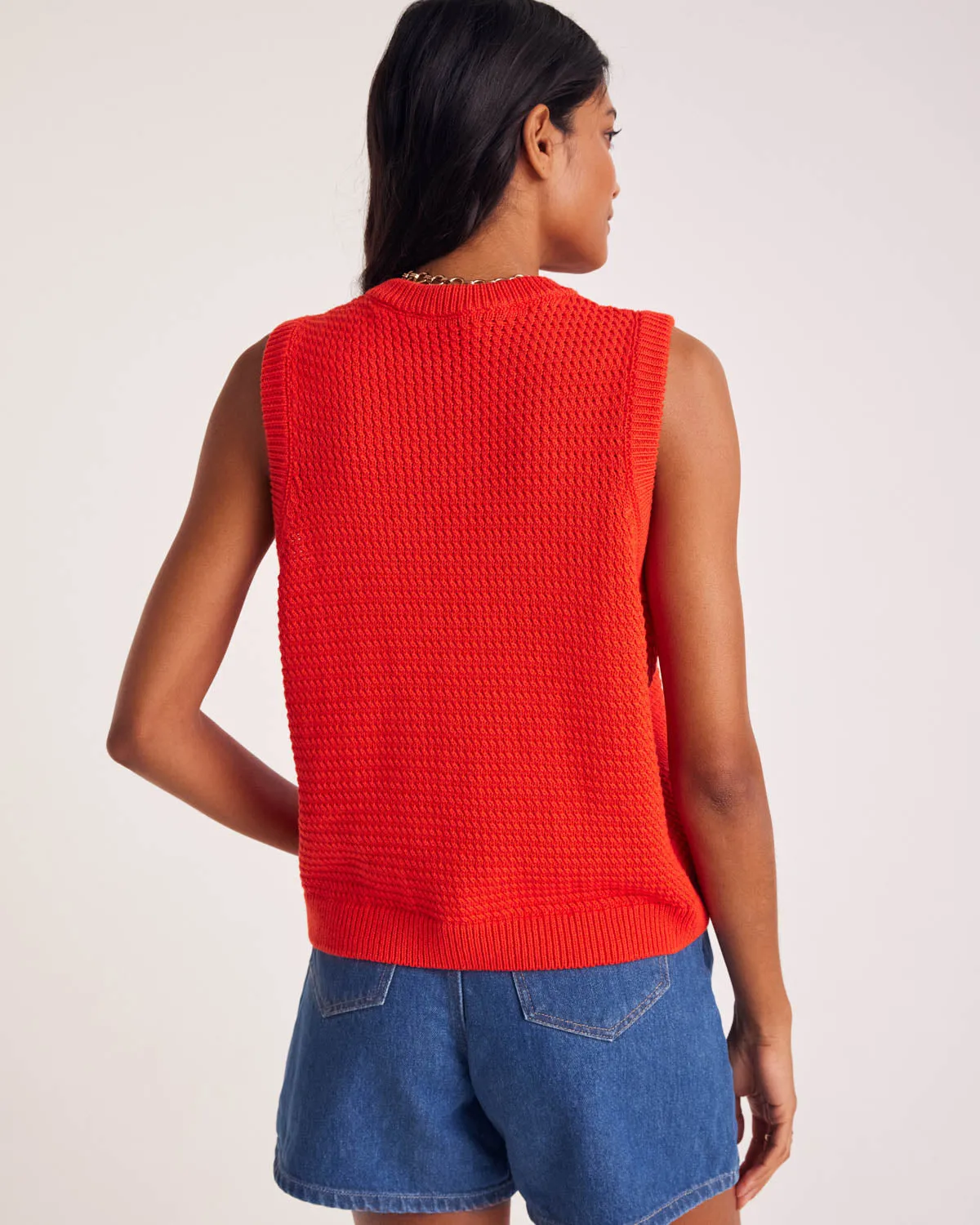 Alba orange vest sold by Balzac Paris product image thumbnail 3