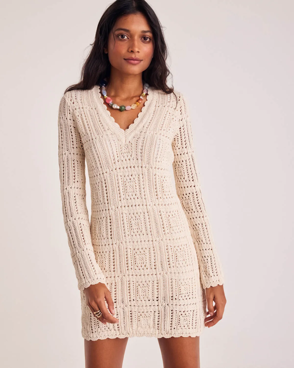 Araceli ecru dress sold by Balzac Paris product image thumbnail 3