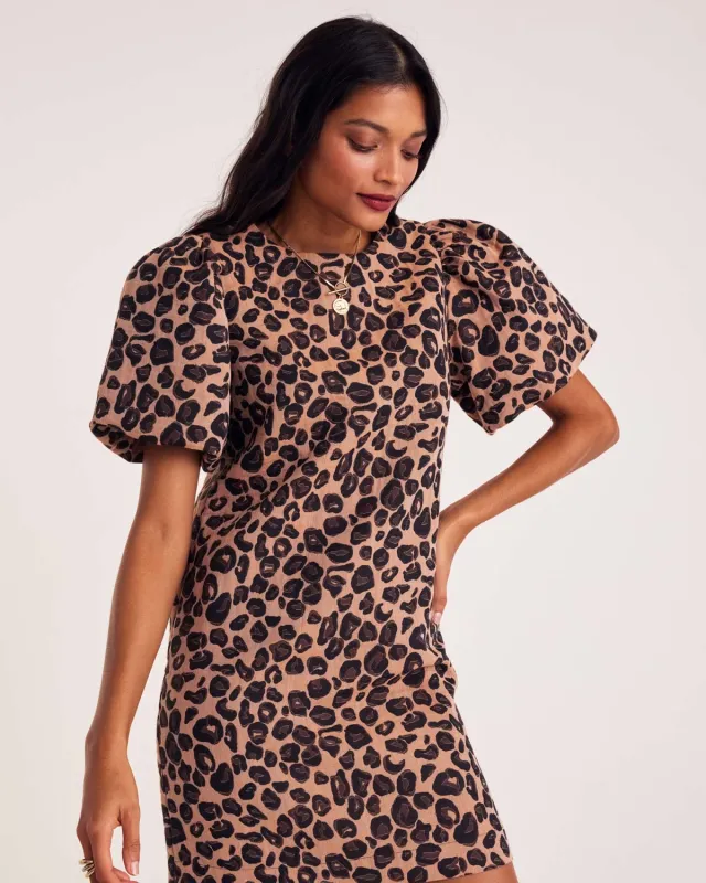 Xoxo leopard jacquard dress sold by Balzac Paris