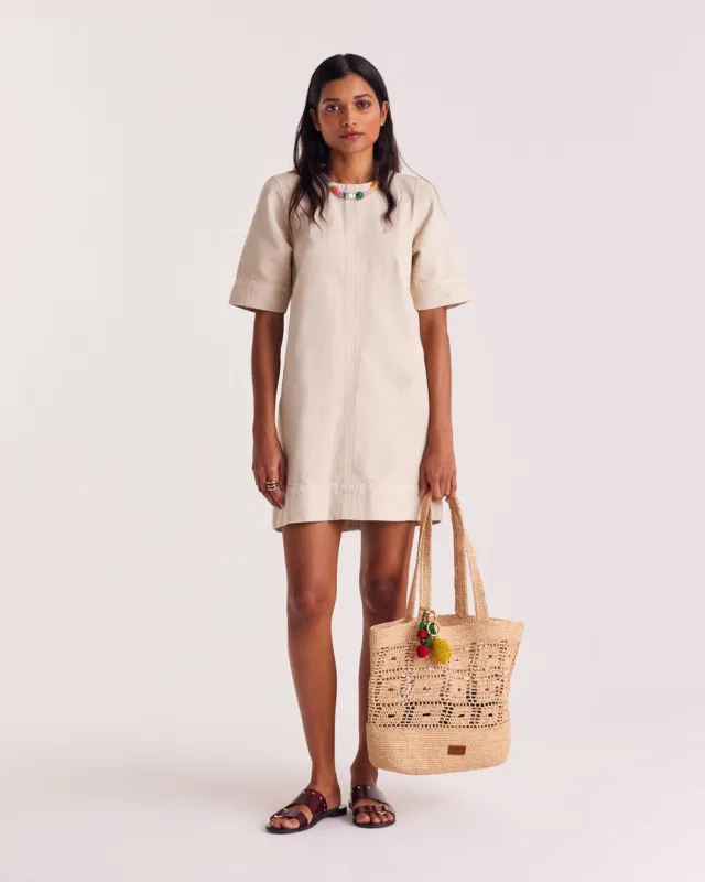 Yolie sand dress sold by Balzac Paris