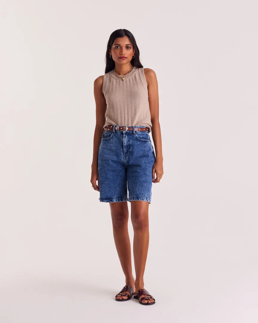 Kahn Top in Heather Beige sold by Balzac Paris product image thumbnail 4