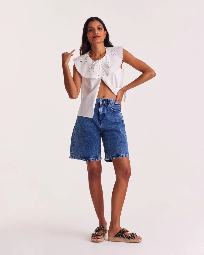 Natural white Moana top sold by Balzac Paris product image thumbnail 3