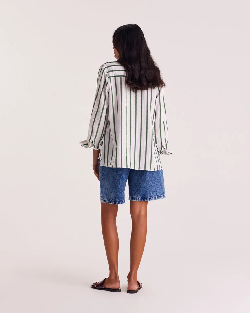 Nino ultramarine blue Bermuda shorts sold by Balzac Paris product image thumbnail 4