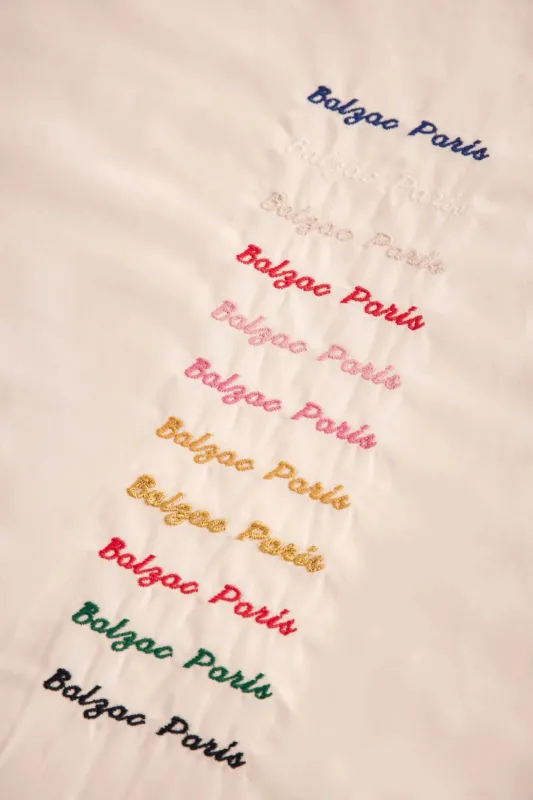 Embroidery option - Scarf made by Balzac Paris