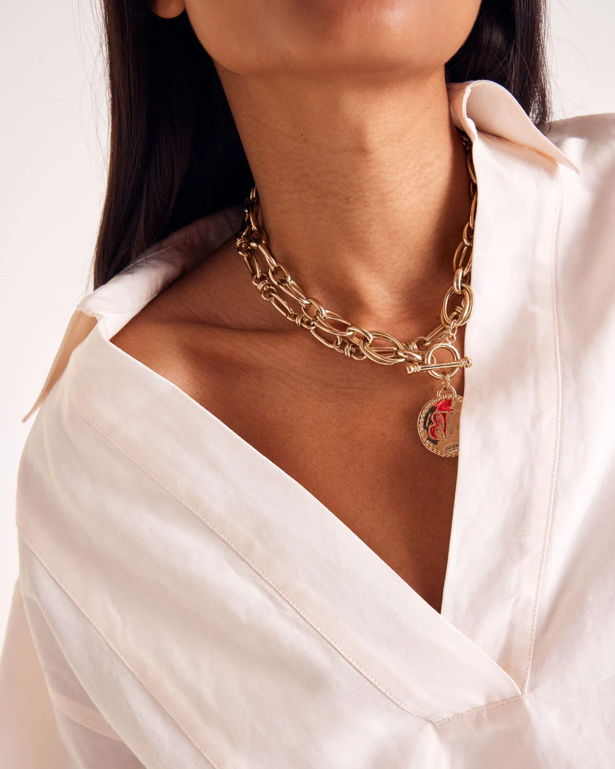 Basile light peach blouse sold by Balzac Paris product image thumbnail 2