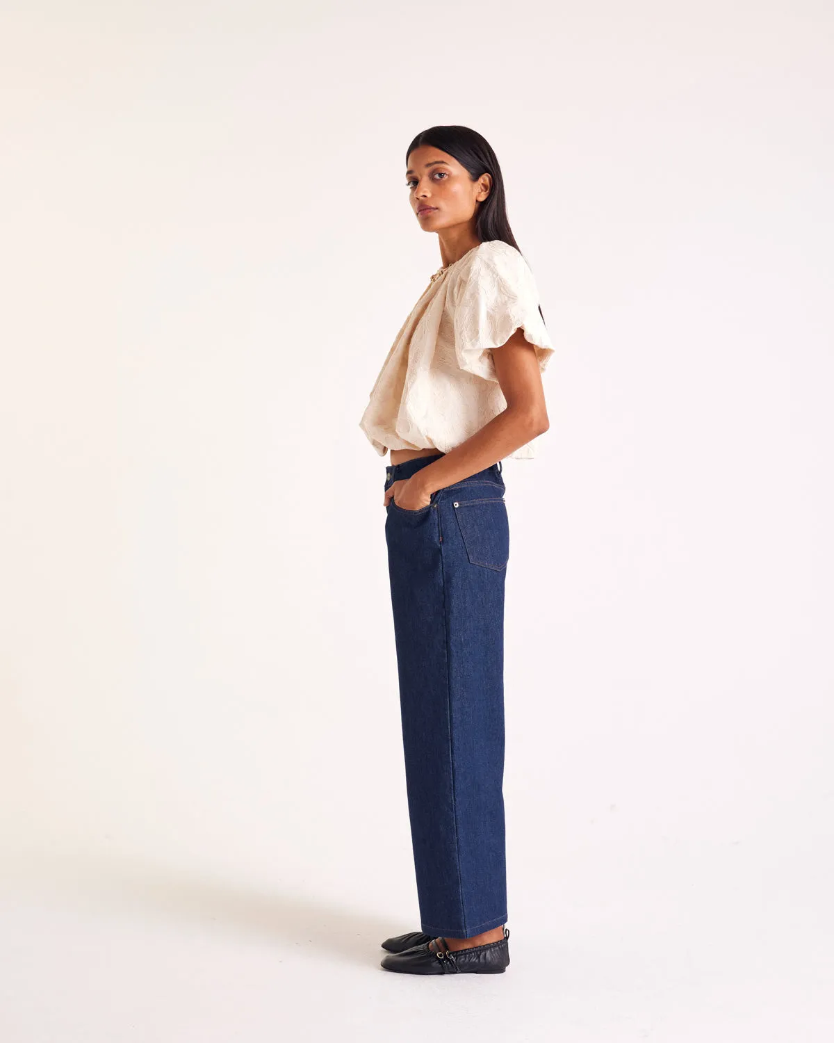 Isaure blouse with ecru embroidery sold by Balzac Paris product image thumbnail 3