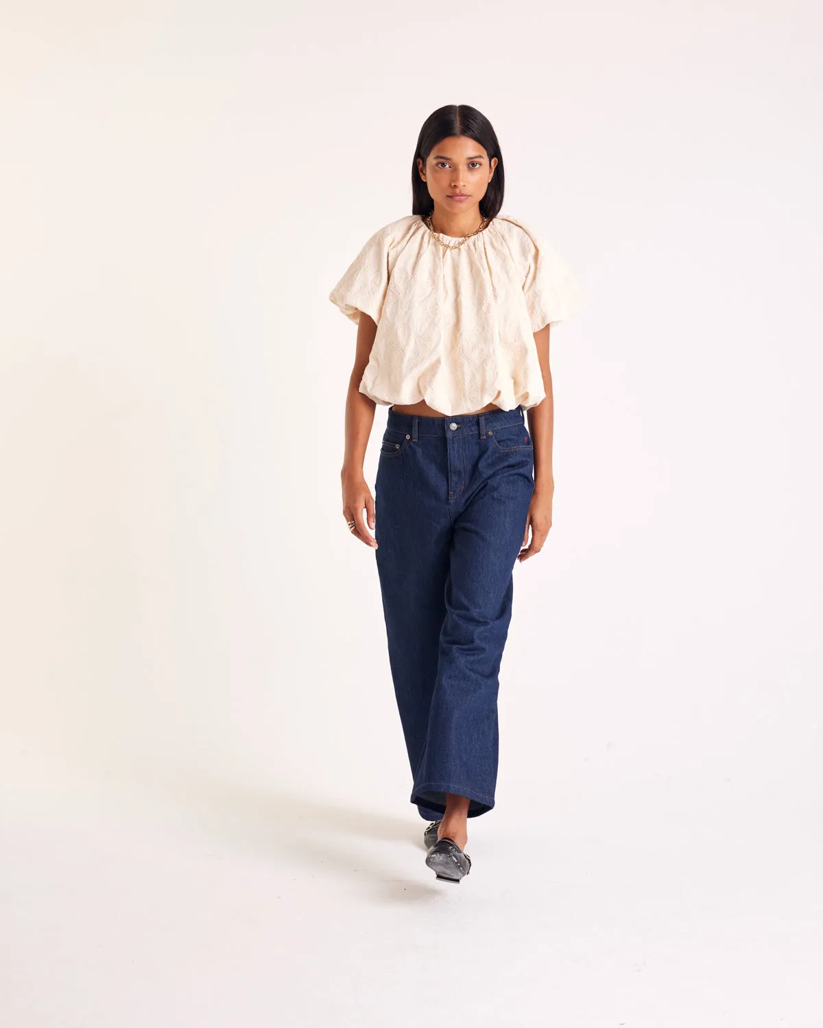 Isaure blouse with ecru embroidery sold by Balzac Paris product image thumbnail 5