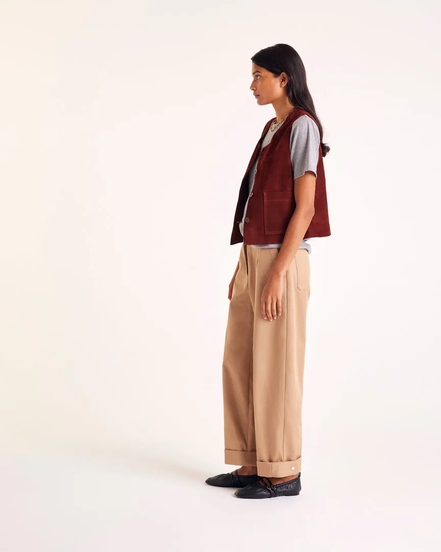 Masha brick crust vest sold by Balzac Paris product image thumbnail 5