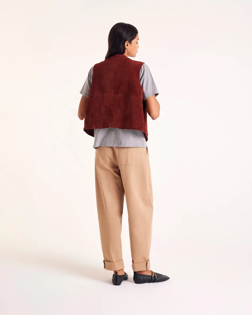Masha brick crust vest sold by Balzac Paris product image thumbnail 4