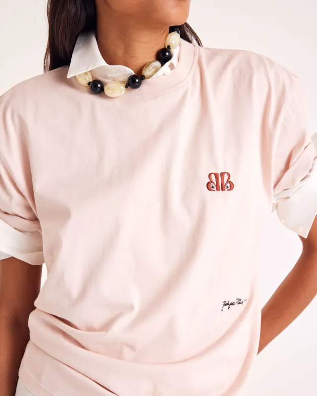 Baptiste pink BP eyes t-shirt made by Balzac Paris