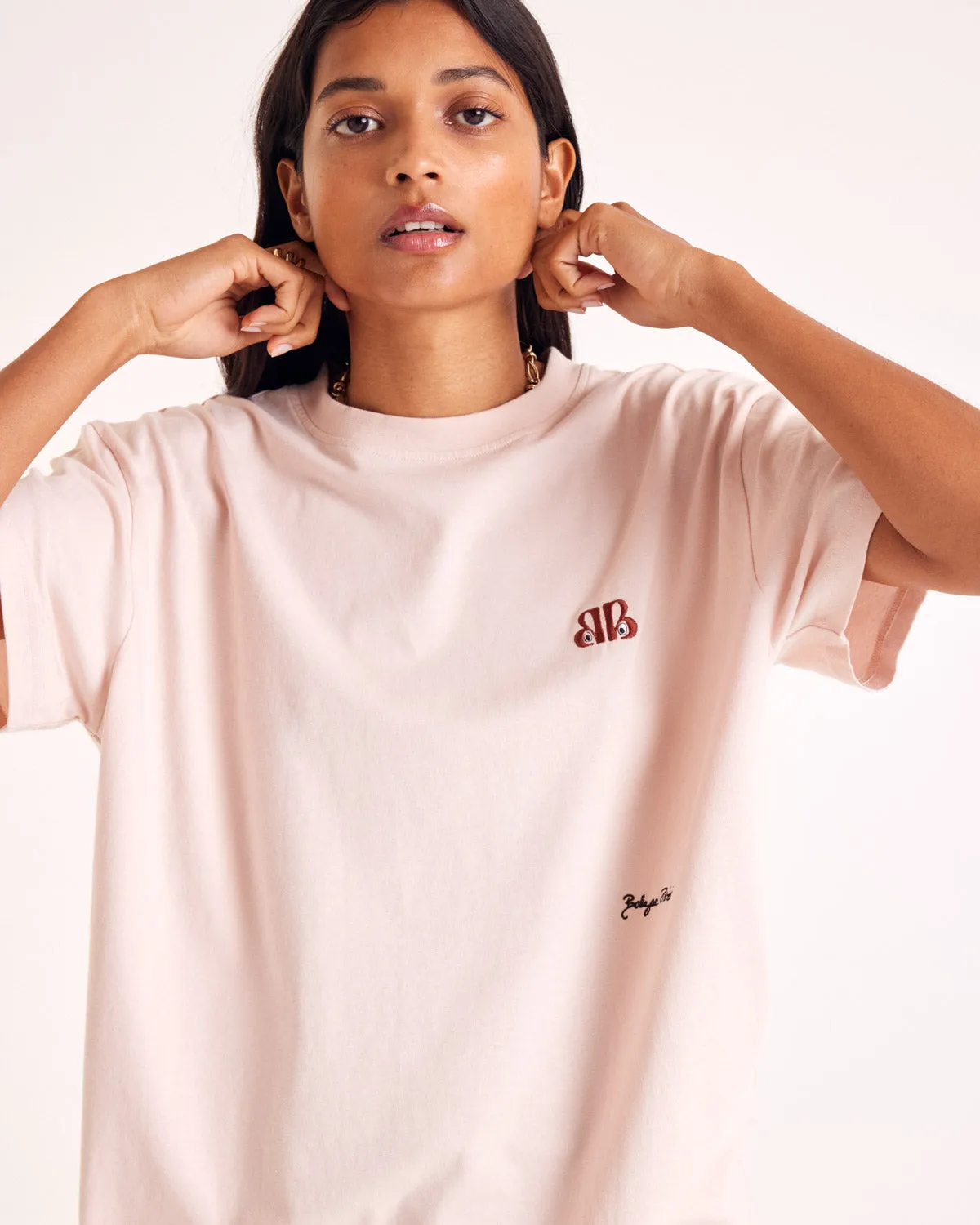 Baptiste pink BP eyes t-shirt sold by Balzac Paris product image thumbnail 3