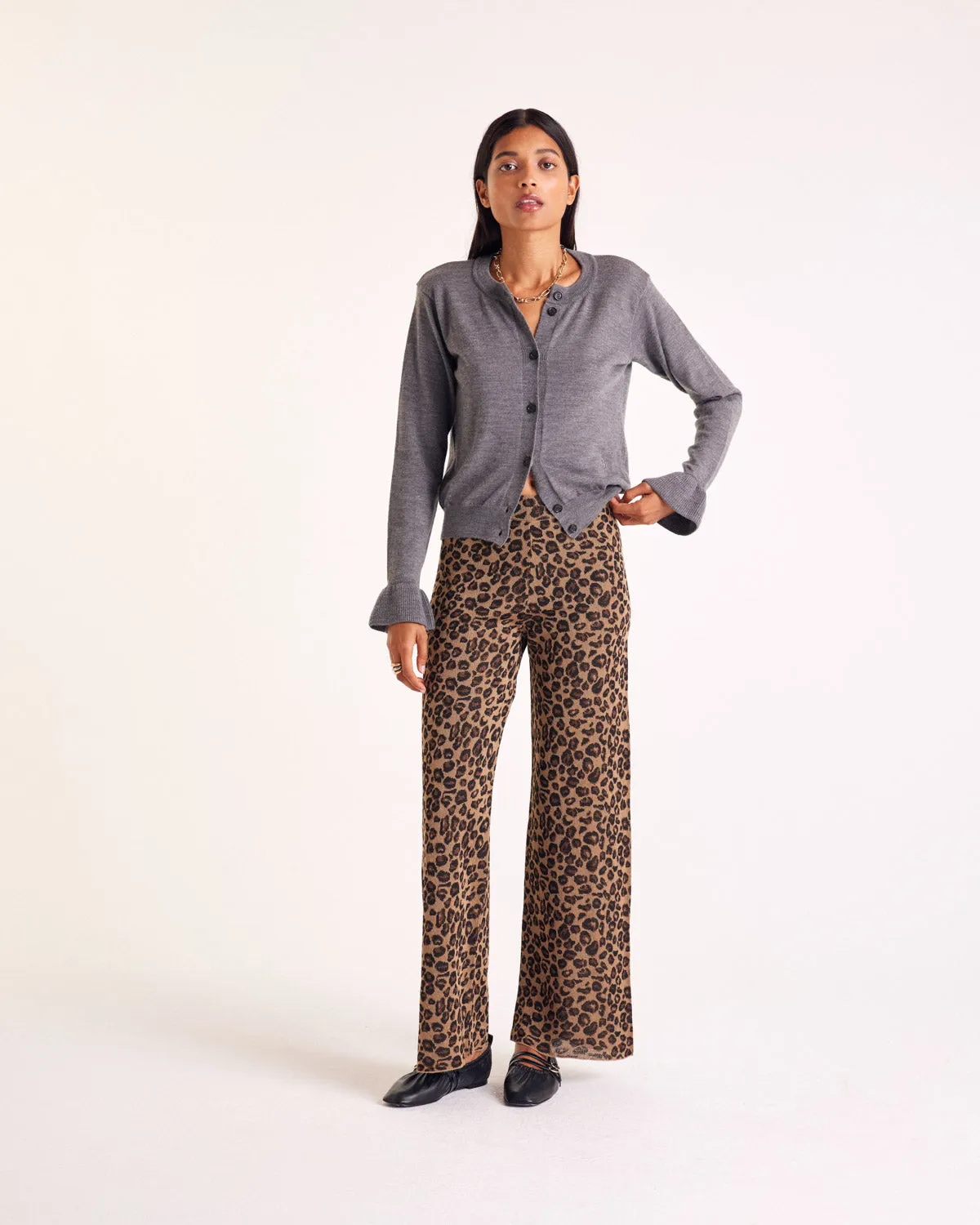 Rosalie gray cardigan sold by Balzac Paris product image thumbnail 2