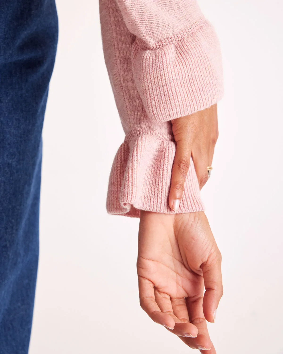 Rosalie pink cardigan sold by Balzac Paris product image thumbnail 3