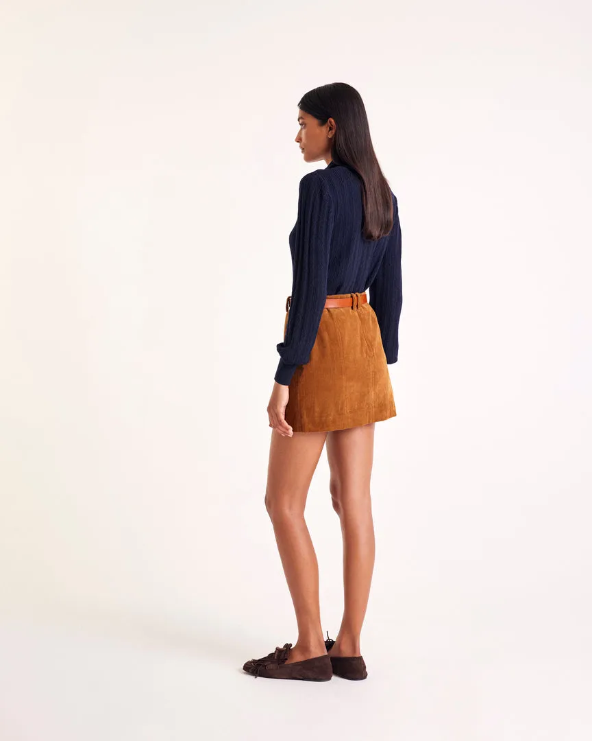 Odile navy blue cardigan sold by Balzac Paris product image thumbnail 3