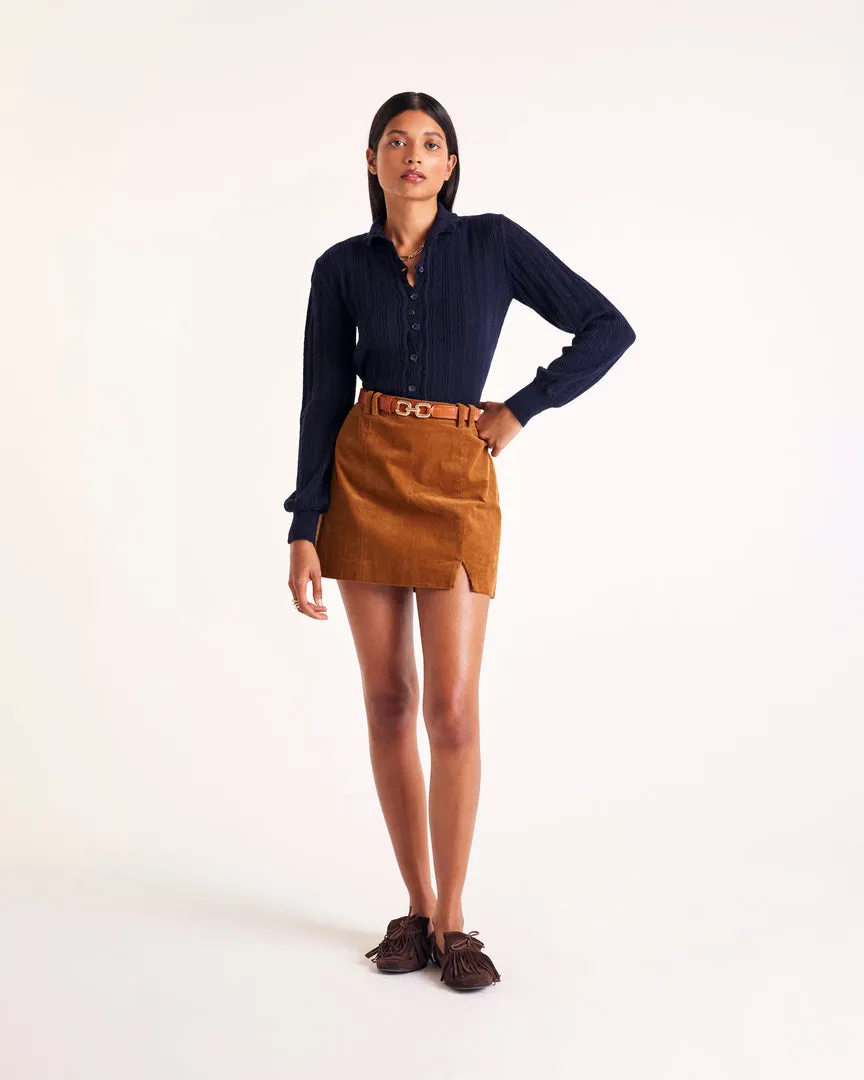 Odile navy blue cardigan sold by Balzac Paris product image thumbnail 4