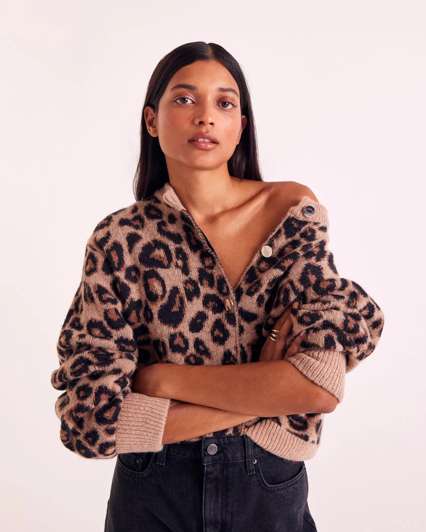 Leopard Idol Cardigan sold by Balzac Paris product image thumbnail 5