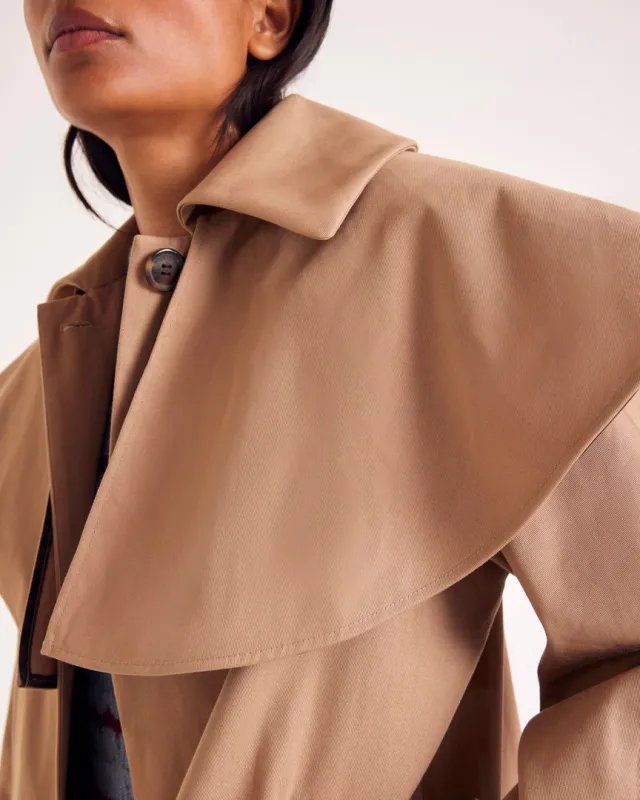 Beige Eugenia Trench Coat sold by Balzac Paris