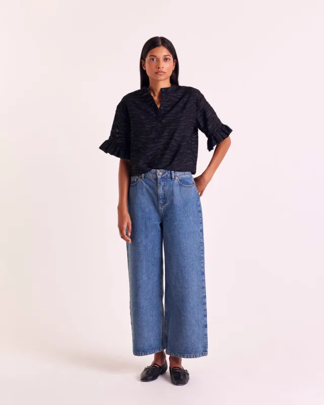 Constantine black zebra blouse sold by Balzac Paris