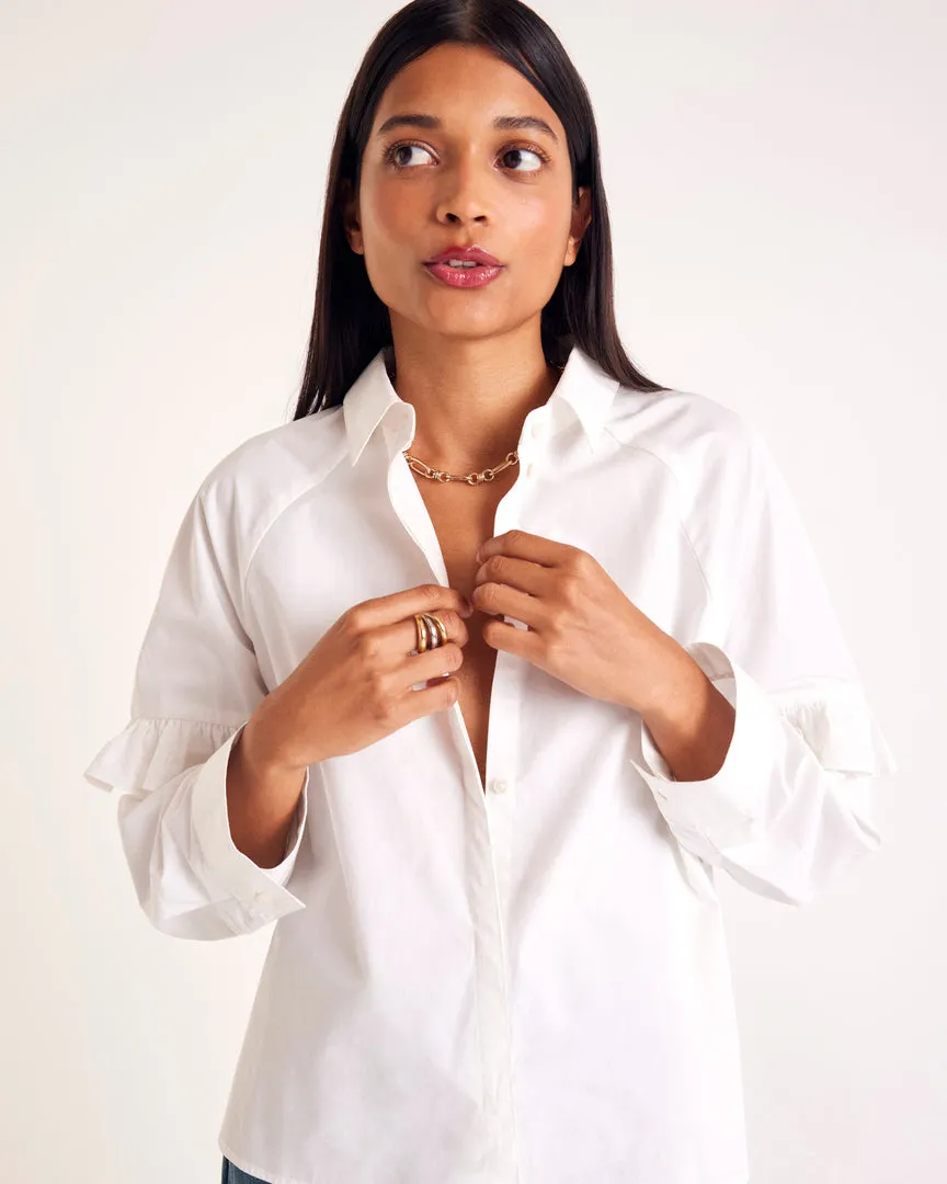 Jeanne natural white shirt sold by Balzac Paris
