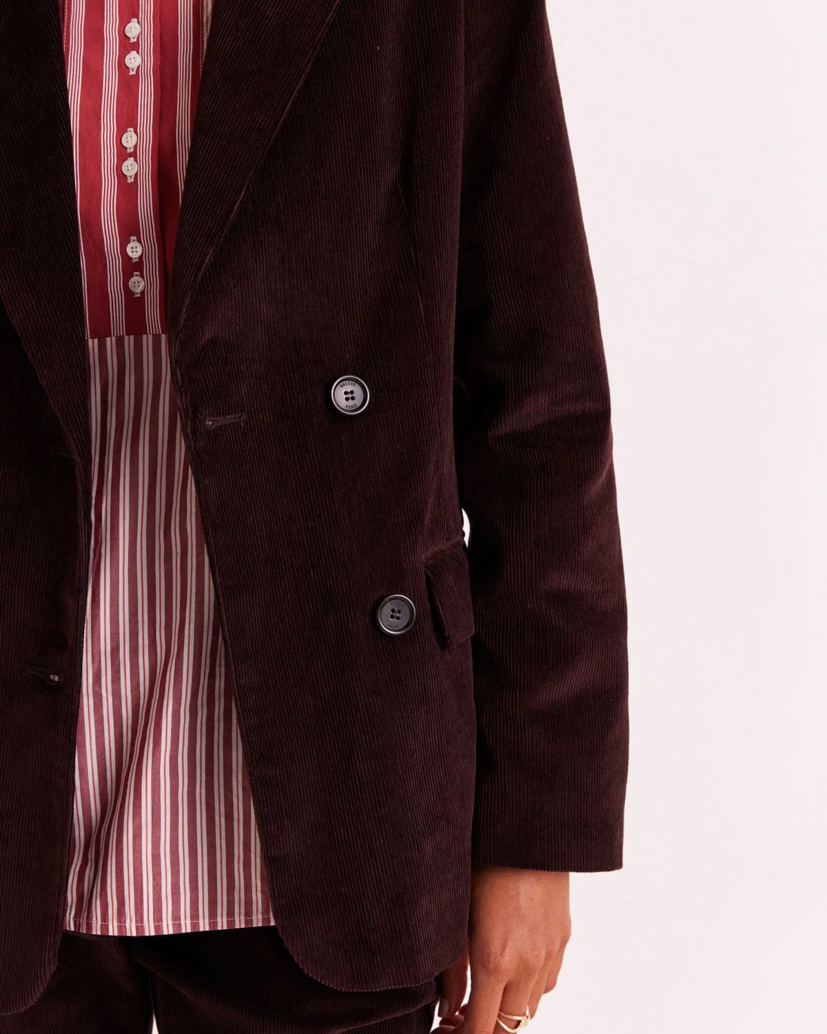 Chocolate Velvet Judith Jacket sold by Balzac Paris product image thumbnail 2