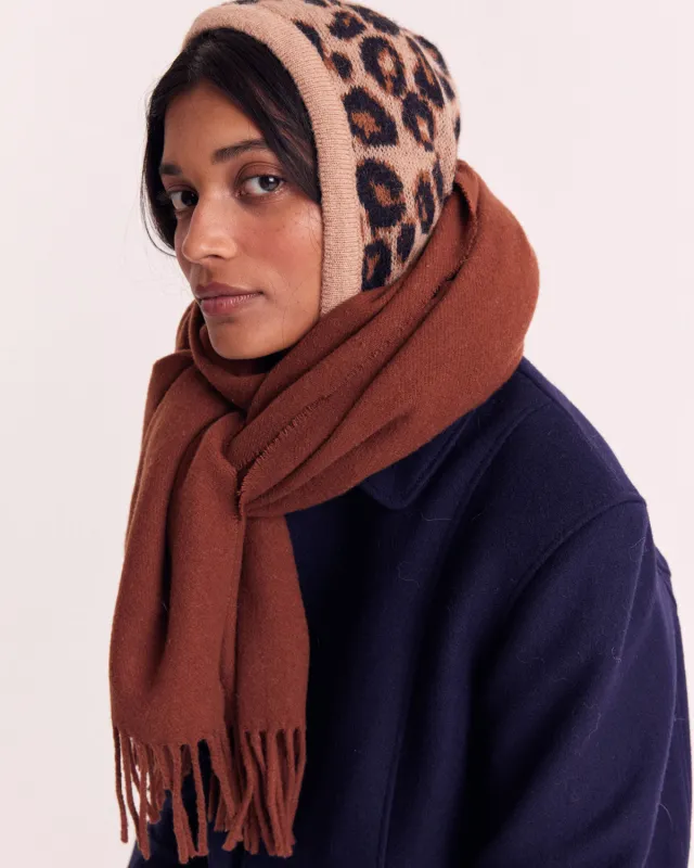 Chocolate Public Scarf sold by Balzac Paris