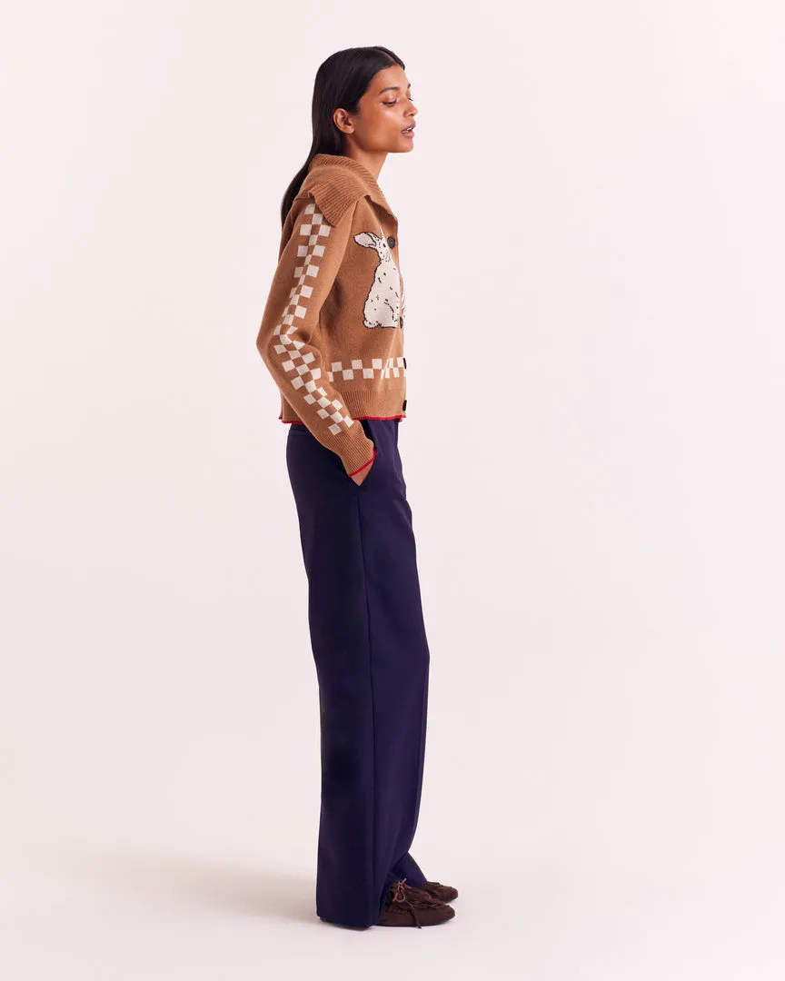 Ink Blue Siméon Trousers sold by Balzac Paris product image thumbnail 3