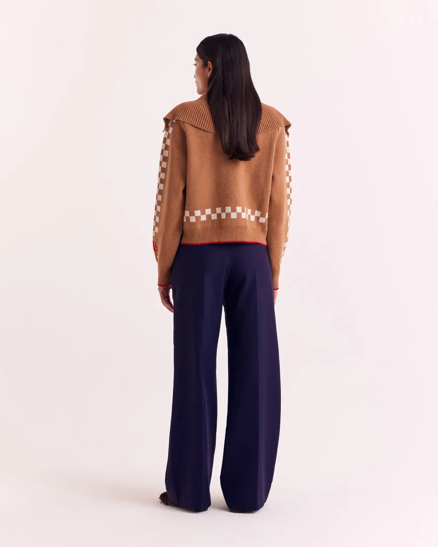 Ink Blue Siméon Trousers sold by Balzac Paris product image thumbnail 2