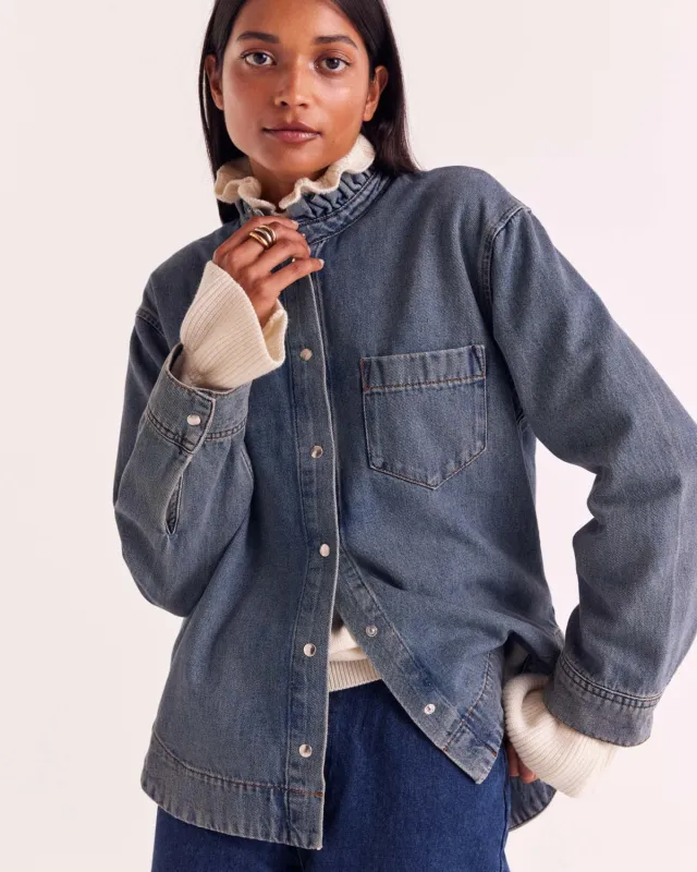 Vintage Blue Salomé Shirt sold by Balzac Paris