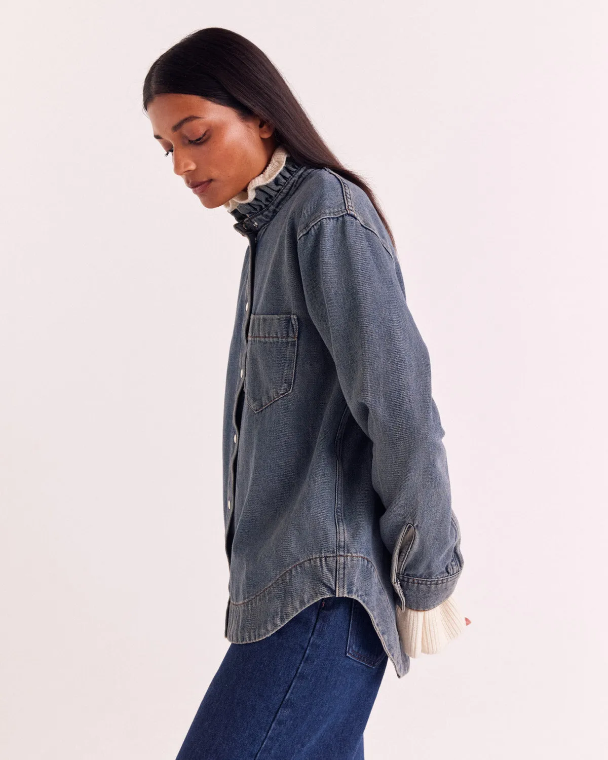 Vintage Blue Salomé Shirt sold by Balzac Paris product image thumbnail 4