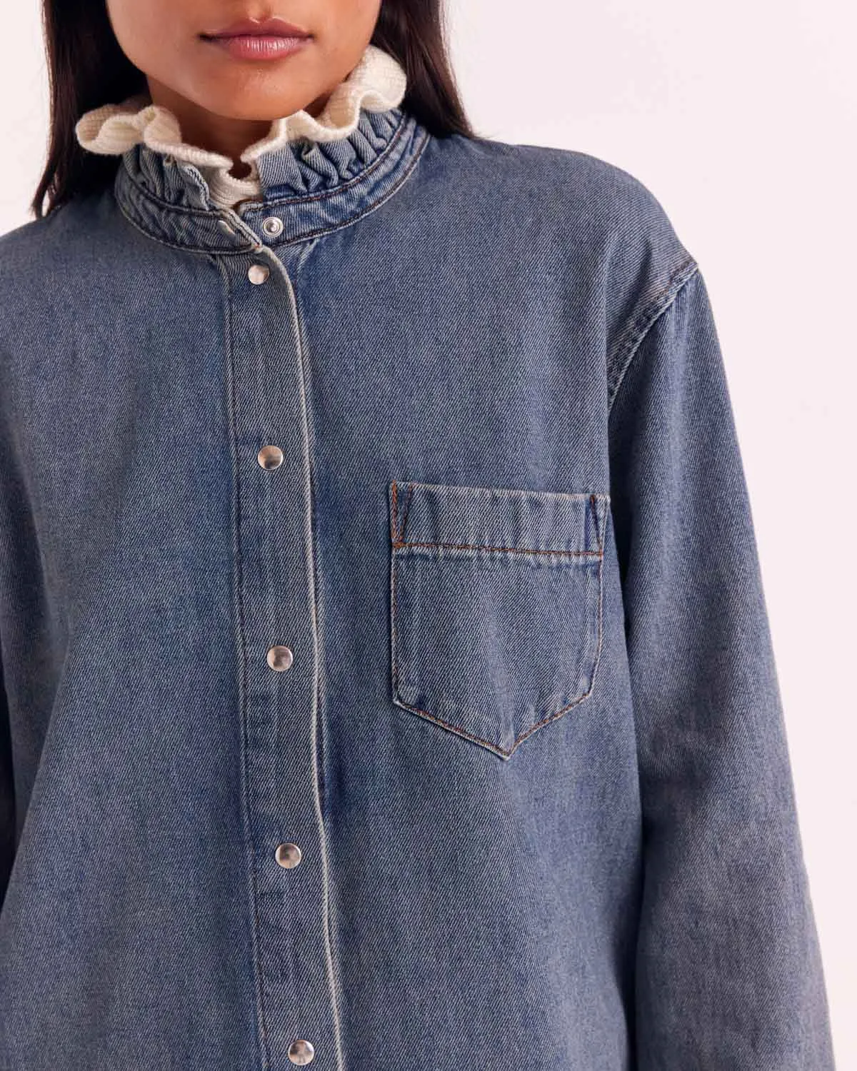Vintage Blue Salomé Shirt sold by Balzac Paris product image thumbnail 3