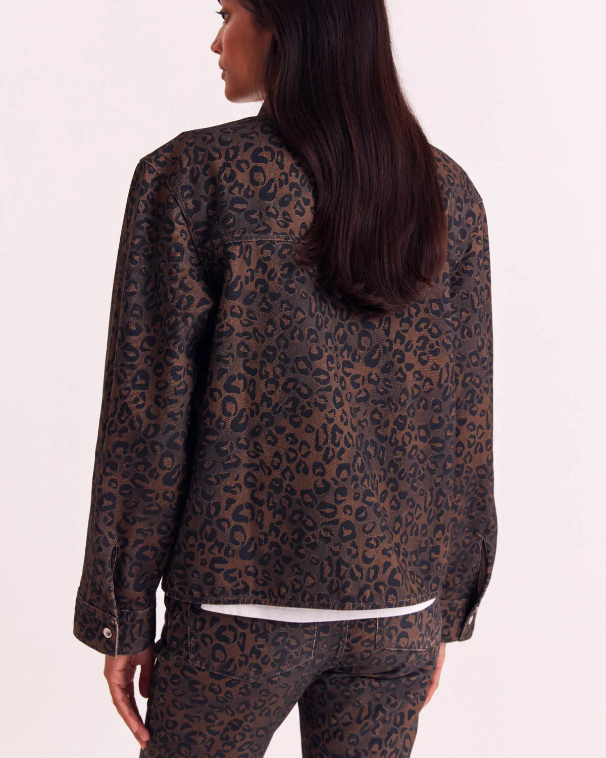 Chocolate Fawn Leopard Perrine Shirt sold by Balzac Paris product image thumbnail 5