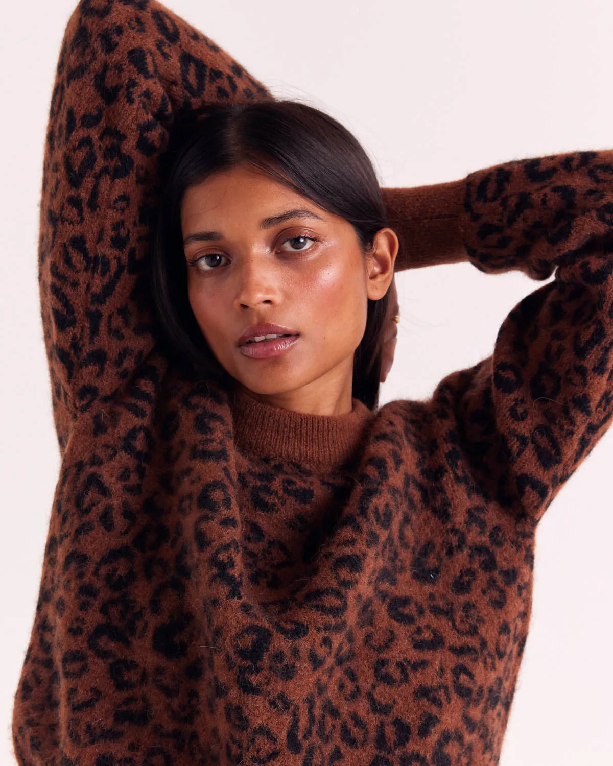 Fawn Leopard Doudou Sweater sold by Balzac Paris product image thumbnail 2