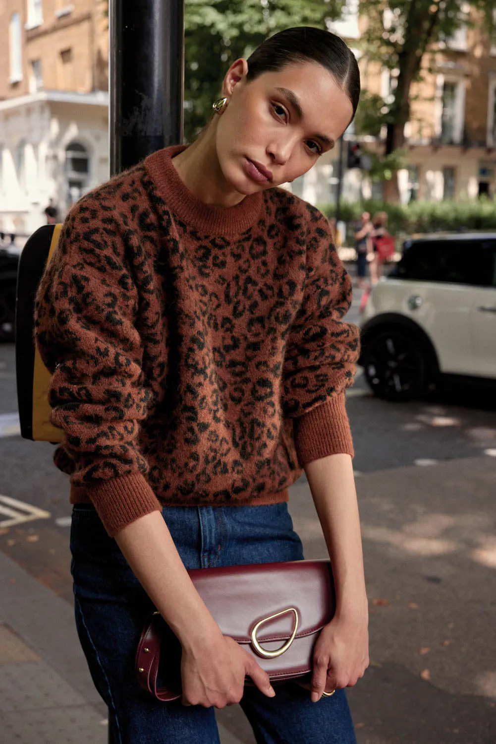 Fawn Leopard Doudou Sweater sold by Balzac Paris product image thumbnail 5
