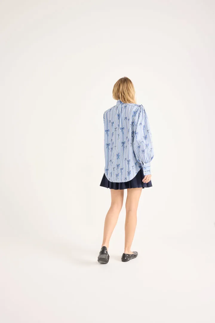 Debbie navy mini skirt sold by Balzac Paris product image thumbnail 4